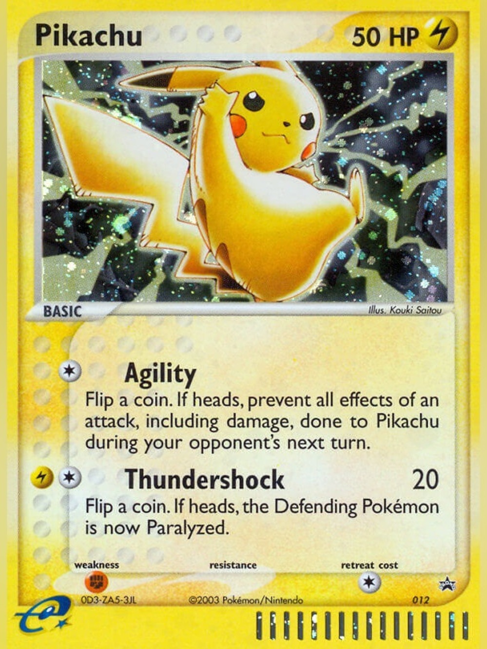 Pikachu 012 Holo